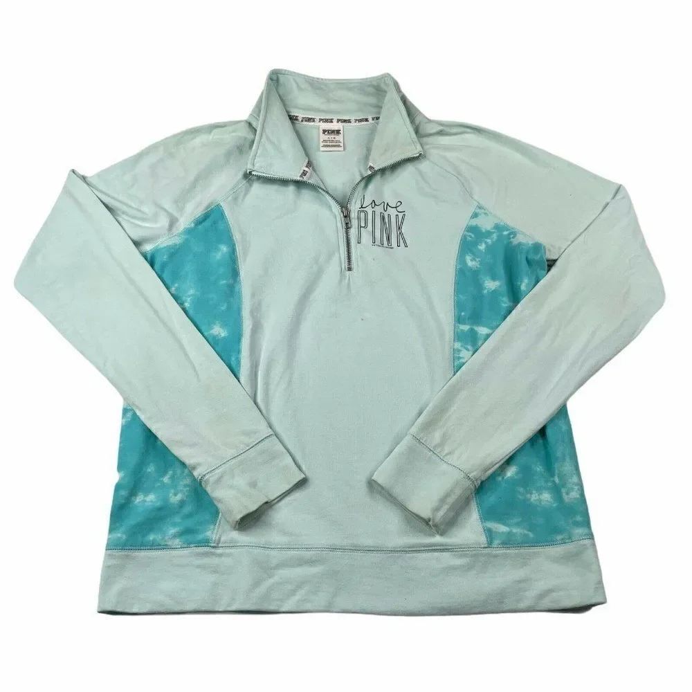 Victoria's Secret Love Pink 1/4 Zip Pullover Shirt